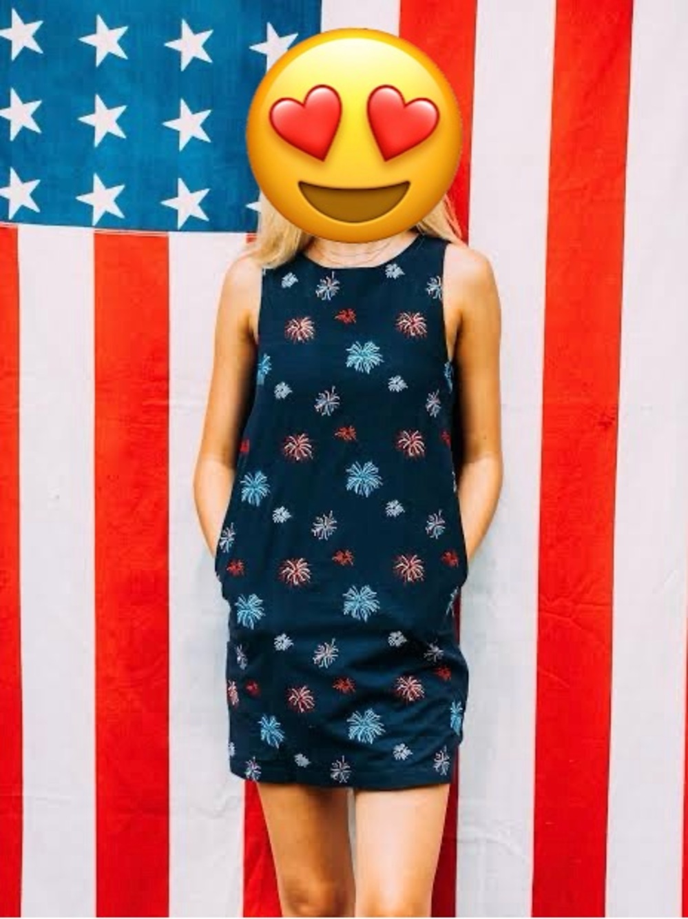 NWOT Kiel James Patrick Navy Embroidered Firework Shift Dress - Size 12